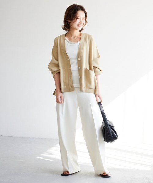 「SLOBE IENA」 スラックス 36 ネイビー レディース_画像8