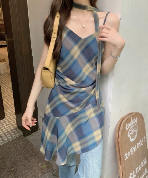 Aelina キャミソール イレギュラーキャミソールワンピース : ZOZOTOWN 