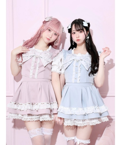 NOEMIE（ノエミー） ワンピース 半袖 チャーム付きシアーチェック