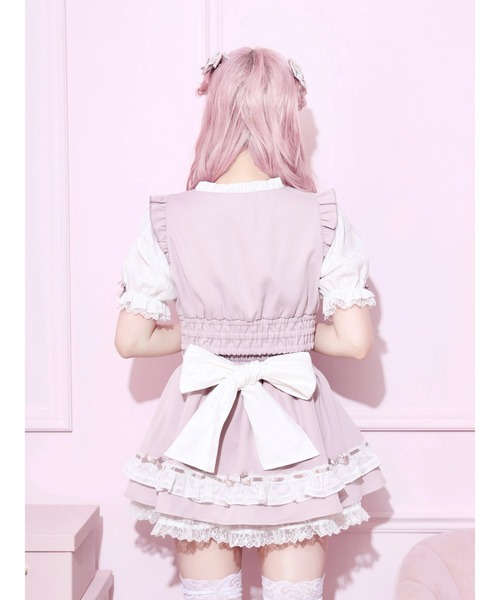 NOEMIE（ノエミー） ワンピース 半袖 チャーム付きシアーチェック 