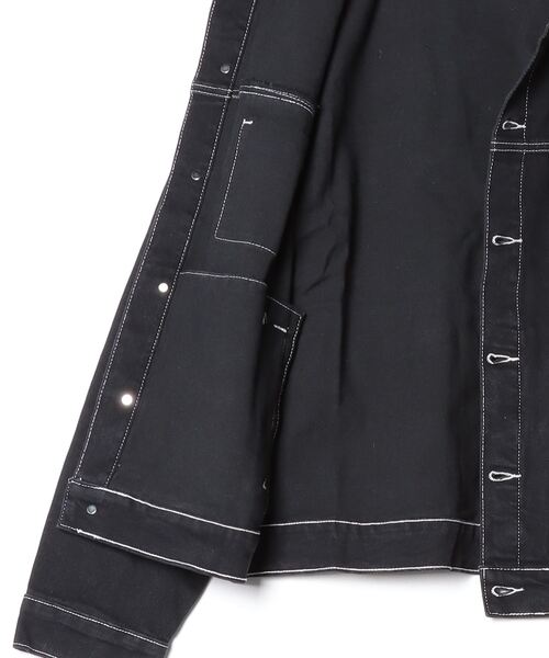 「ONE DAY KMC 」 「gotnofears」デニムジャケット MEDIUM ブルー レディース_画像3