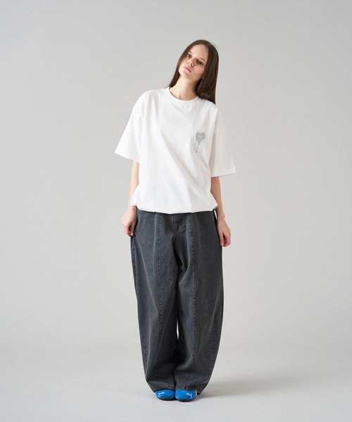 「ONCILY」 半袖Tシャツ SMALL ブラック系その他 メンズ_画像6