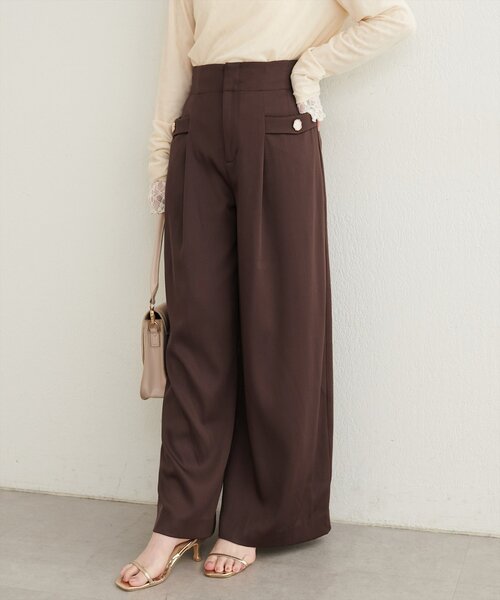 MAISON SPECIAL（メゾンスペシャル） パンツ Cut-Off Flower Pants
