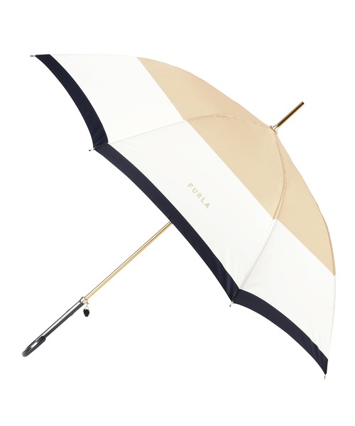 FURLA（フルラ） 傘 長傘 耐風 カラーボーダー レディース : ZOZOTOWN