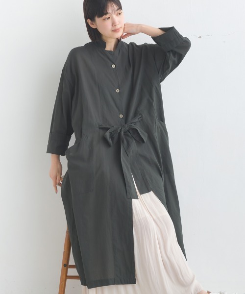 OMNES（ファッション） ワンピース 綿サテンガーゼ ローブ