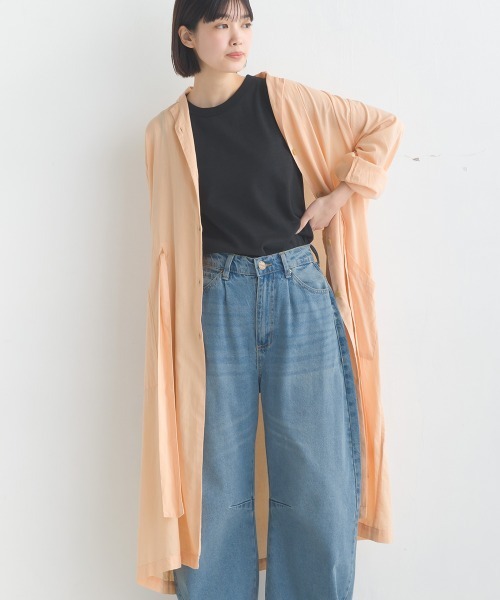 76％OFF❗⭐コムサデモード ワンピース 11号 定価32000円【新品】 OMNES（ファッション） ワンピース 綿サテンガーゼ ローブ