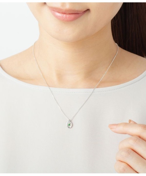 【未使用】4℃ シルバーネックレス 5月誕生石 4℃（ヨンドシー） ネックレス 「5月誕生石」エターナルシルバー