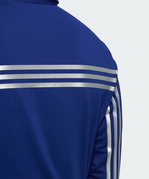 ポロシャツ プライムグリーン スリーストライプス 保温 長袖ボタンダウンシャツ【adidas Golf/アディダスゴルフ】18
