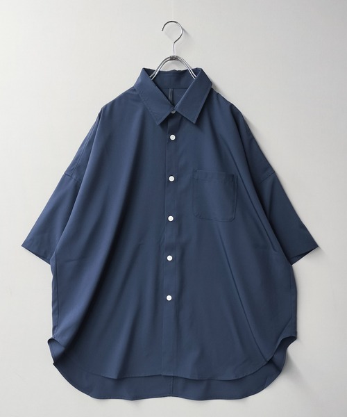 【新品】1piu1uguale3ウノピゥウ半袖ビッグシャツ/サックスブルー6 000000006223-10-xl.jpg?t=