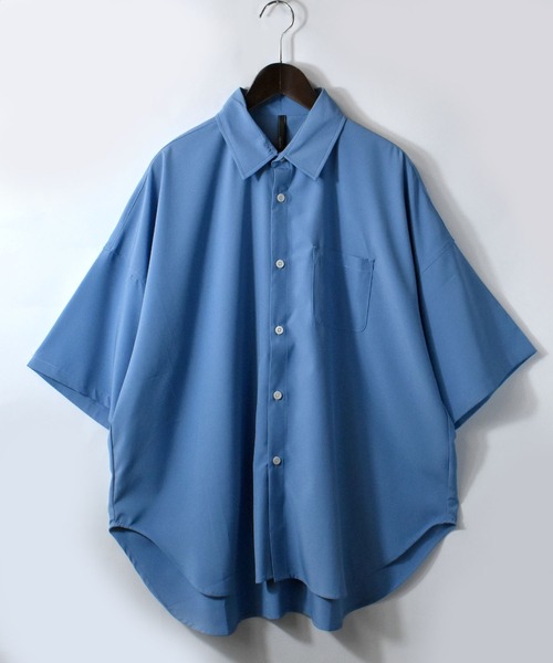 Starting Over シャツ ポリストレッチ ドロップショルダー 半袖