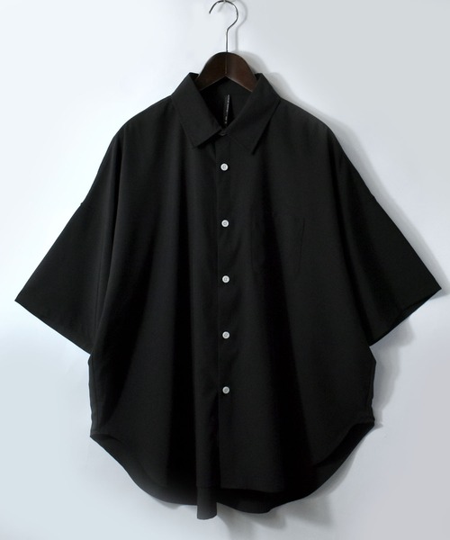 Starting Over シャツ ポリストレッチ ドロップショルダー 半袖