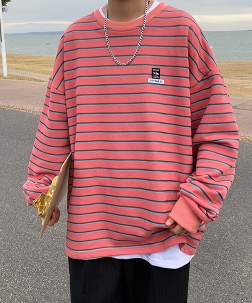 Tシャツ Tシャツ ワンポイントワッペンボーダーロンｔ Zozotown Yahoo 店 通販 Yahoo ショッピング