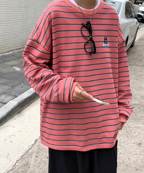 Tシャツ Tシャツ ワンポイントワッペンボーダーロンｔ Zozotown Yahoo 店 通販 Yahoo ショッピング
