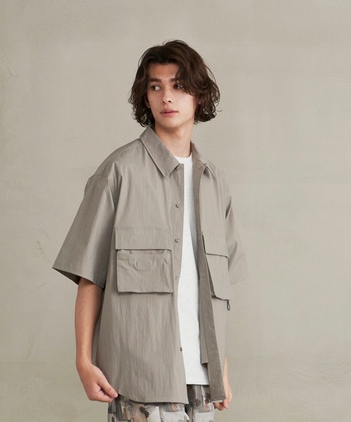 JUGLANS シャツ 「Revo.」コットンナイロンストレッチ立体