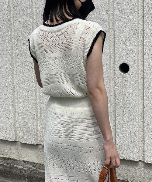 PLEATS PLEASE 美しい透かし編みセットアップ PLEATS PLEASE 美しい透かし編みセットアップ