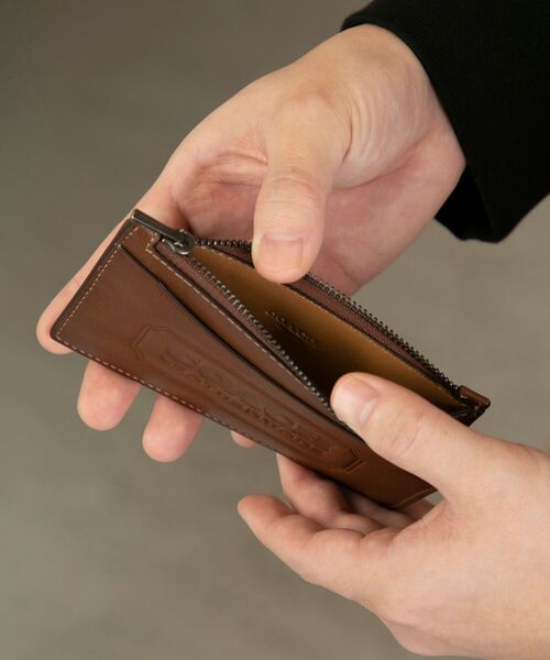 カードケース ジップ カード ケース・コーチ バッジ ジップ カード ケース コーチ