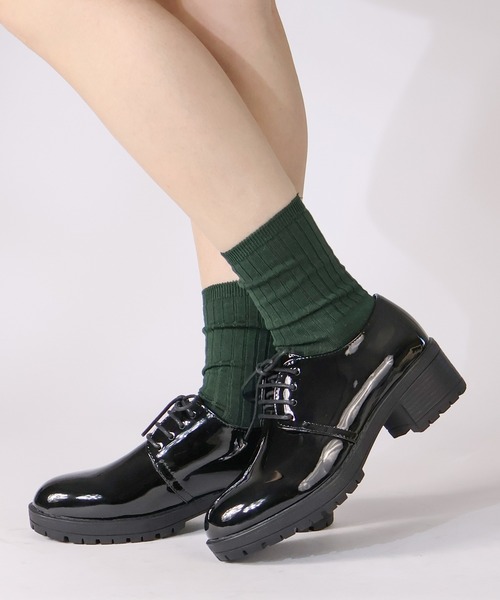 AAA+（サンエープラス） フォーマルシューズ 厚底チャンキーヒール