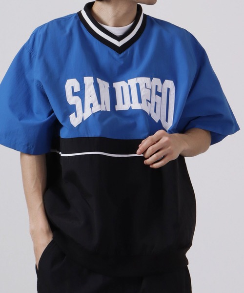 FUNALIVE（ファンアライブ） tシャツ 半袖Vネックナイロンプルオーバー