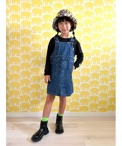ヴィヴィアン⭐︎ジャンスカ Right-on キッズ ワンピース ジャンパースカート 「VIVIAN BLUE