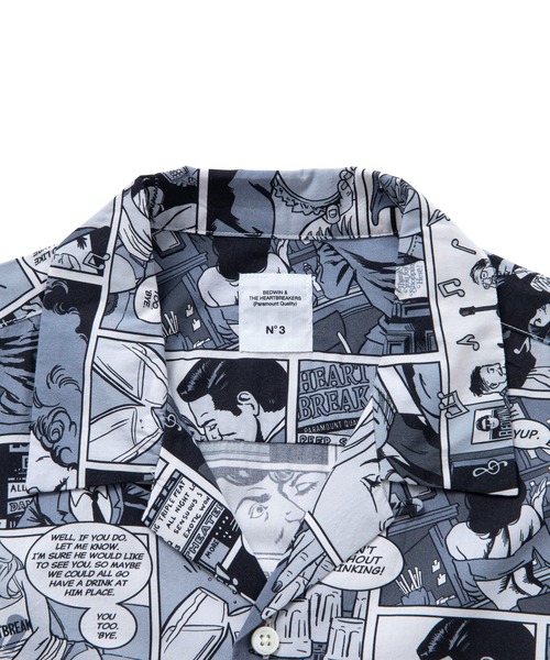 BEDWIN & THE HEARTBREAKERS N°3 ボタンアップシャツ BEDWIN & THE HEARTBREAKERS シャツ S/S OPEN COLLAR ALOHA