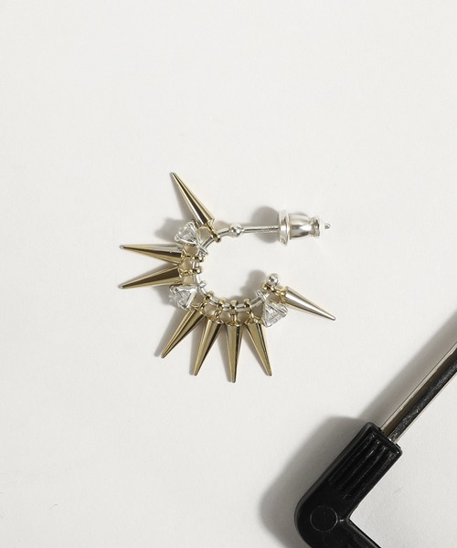 SILVER925ジルコニアピアス(L)/レディース/メンズ/（ピアス