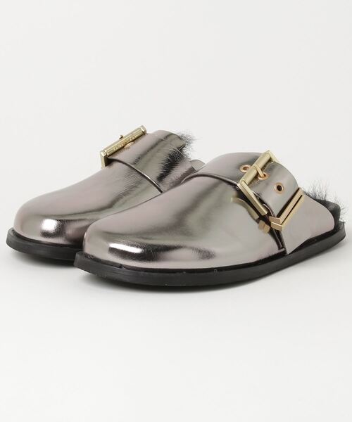 ALLSAINTS スリッポン VENUS METALLIC SHEARLING SLIP ON MULES
