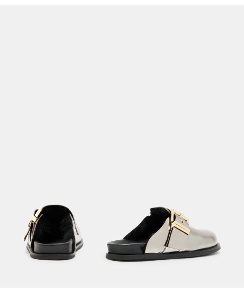 ALLSAINTS スリッポン VENUS METALLIC SHEARLING SLIP ON MULES