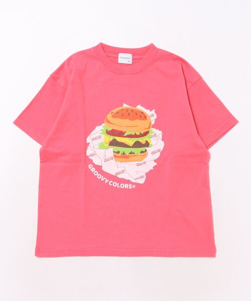 GROOVY COLORS tシャツ HAMBURGER Tシャツ キッズ 子供服 男の子