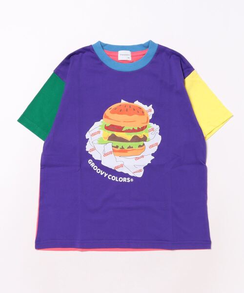 GROOVY COLORS tシャツ HAMBURGER Tシャツ キッズ 子供服 男の子