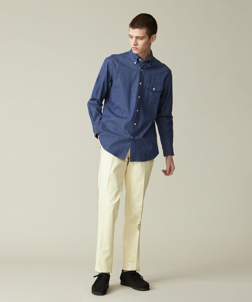 J.PRESS（J.プレス） シャツ デニムルックツイル ボタンダウンシャツ