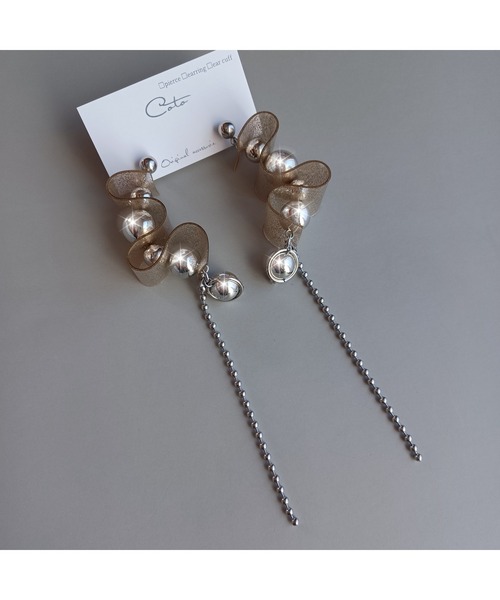 ✨BIG✨ロングピアス✨刻印✨ハードウェアピアス✨ネックレスブレスレットも有り エディス サージカル ロング チェーン クロス 十字架