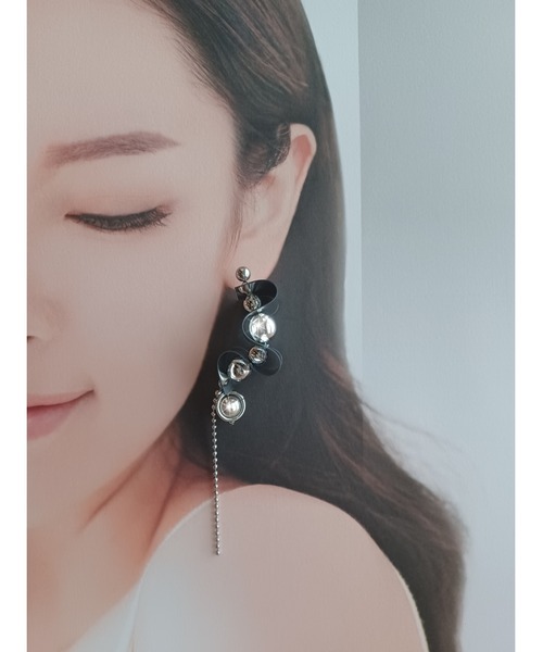 TONE ピアス 「Coto」くねくねロングピアス(MA) レディース