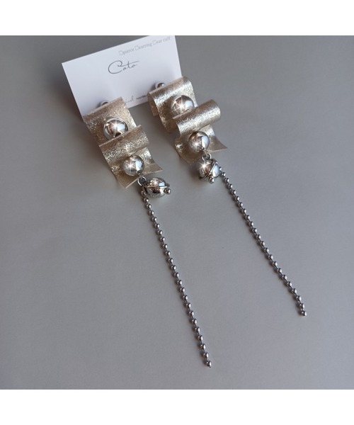 TONE ピアス 「Coto」くねくねロングピアス(MA) レディース