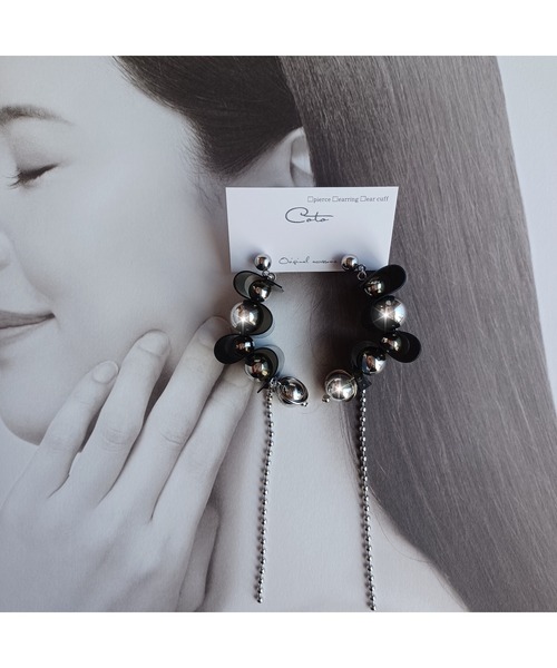 TONE ピアス 「Coto」くねくねロングピアス(MA) レディース