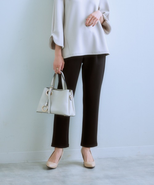 7days Life Styling パンツ ドロストテーパードパンツ(きれいめ