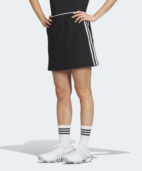 処分セール中！新品　S アディダスゴルフ　スリーストライプス ストレッチスカート adidas（アディダス） スカート スリーストライプス ドライスカート