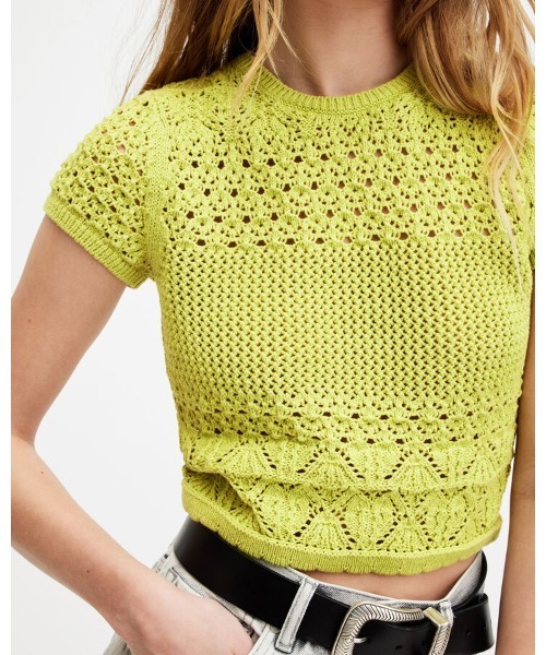 ALLSAINTS（オールセインツ） BRIAR CROCHET KNITTED SLIM FIT TOP