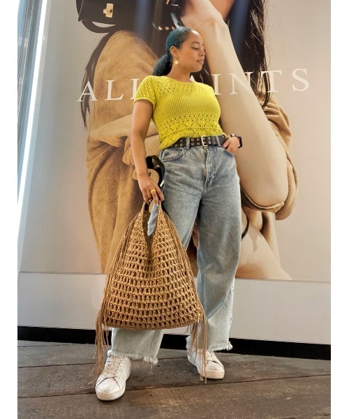 ALLSAINTS（オールセインツ） BRIAR CROCHET KNITTED SLIM FIT TOP