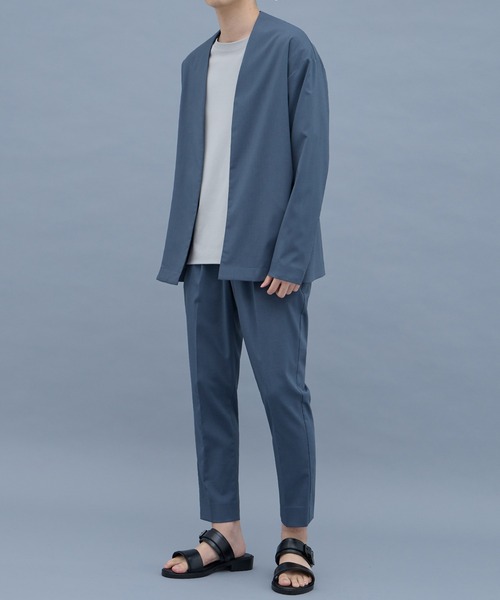 united tokyo ジャケット ノーカラー　スラックス セットアップ UNITED TOKYO（ユナイテッドトウキョウ）の「ノーカラーツイル