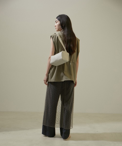 SALON adam et rope' スカート ドットチュールスカート
