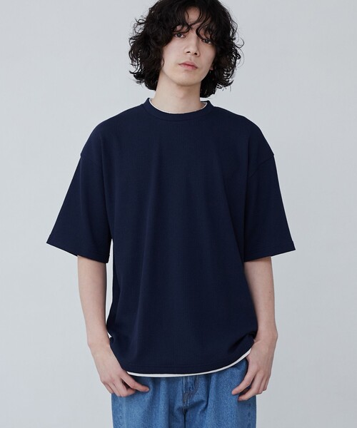 ◆boohoo◆ フェイクレイヤー ウォッシュド Tシャツ / green リアルレイヤードロンT(S グリーン): トップス｜Right-on公式