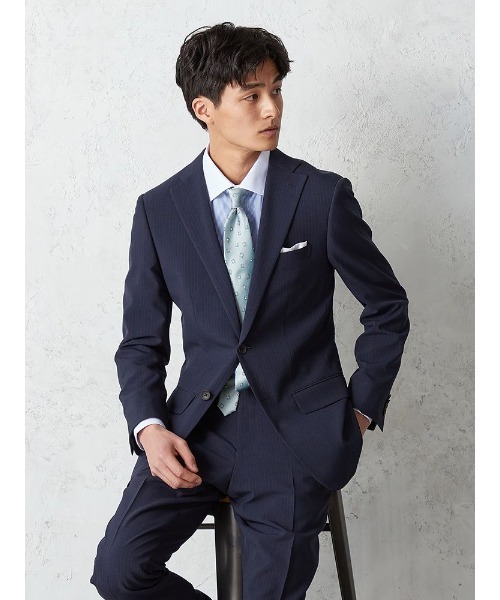 Perfect Suit FActory」 セットアップ Y5 ネイビー メンズ 