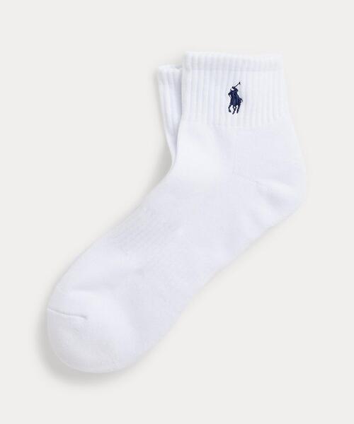 靴下 コットンブレンド クォータークルー ソックス メンズ | POLO RALPH LAUREN