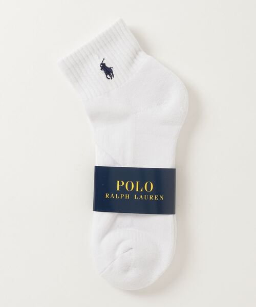 靴下 コットンブレンド クォータークルー ソックス メンズ | POLO RALPH LAUREN | 02