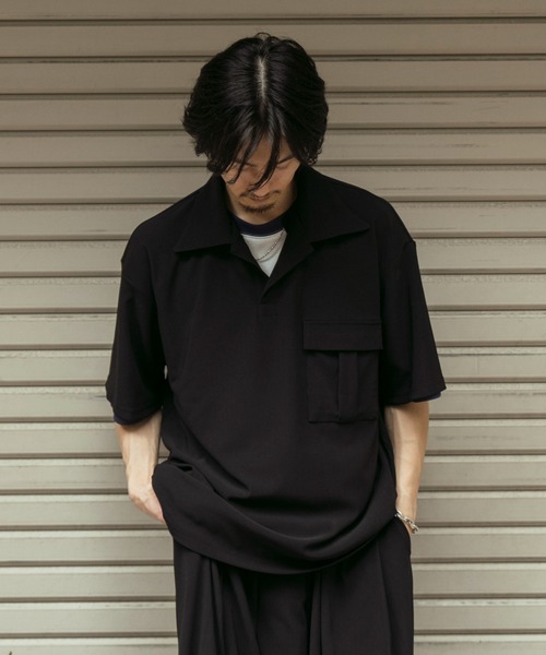 Nanmo. ポロシャツ PIQUE SKIPPER POLO SHIRT / ピケスキッパー