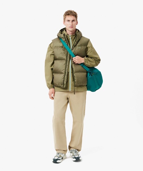 LACOSTE（ラコステ） ダウンベスト ベスト 撥水 バックステッチダウン