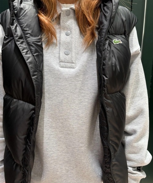 ラコステ　バックステッチ ダウンベスト 46 クロコバックステッチダウンベスト BH1611 - ラコステ（LACOSTE）公式