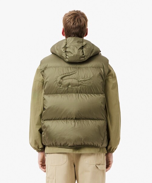 LACOSTE（ラコステ） ダウンベスト ベスト 撥水 バックステッチダウン