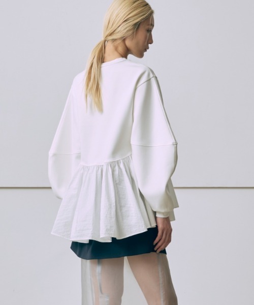 tシャツ Bonding Peplum Top レディース EN NEUME tシャツ Bonding Peplum Top レディース : ZOZOTOWN
