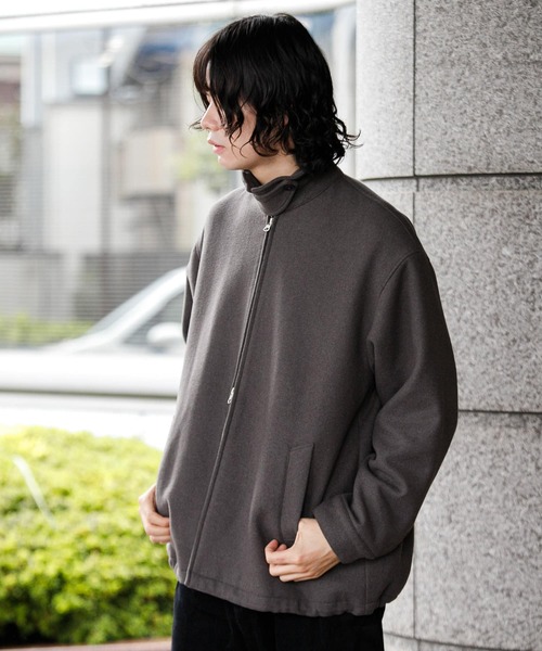 URBAN RESEARCH DOORS ブルゾン アウター ウールメルトンジップ